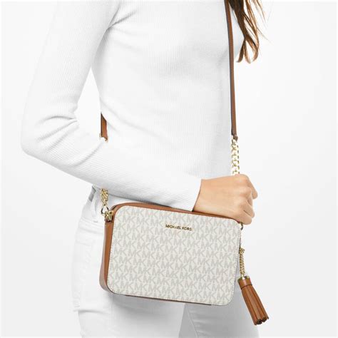 michael by michael kors ginny schwarz medium crossbody tasche|Ginny Medium Two.